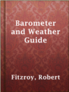 Cover image for Barometer and Weather Guide